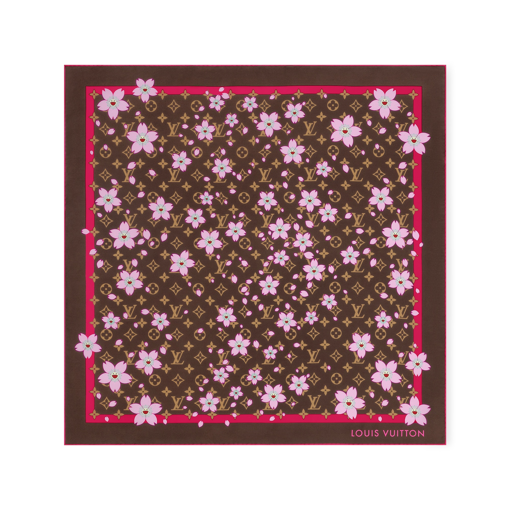 LV x TM Monogram Cherry Blossom Square 70 . - Luxury Accessories